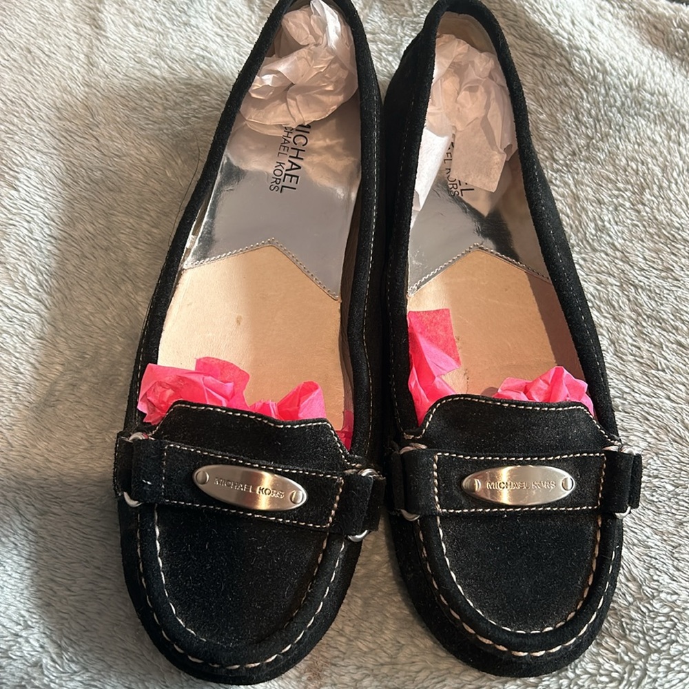 Michael Kors Black Suede Loafers-9.5 NWOT